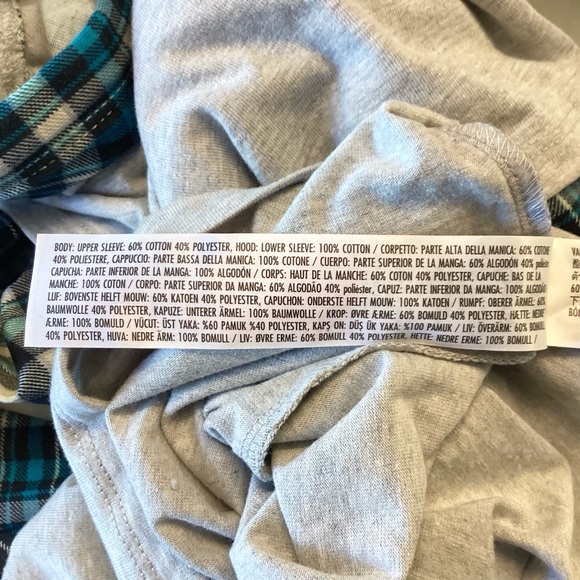 NWT Disney Haunted Mansion Plaid Hooded 2-in-1 Long Sleeve Shirt - Gray - M - Picture 8 of 8